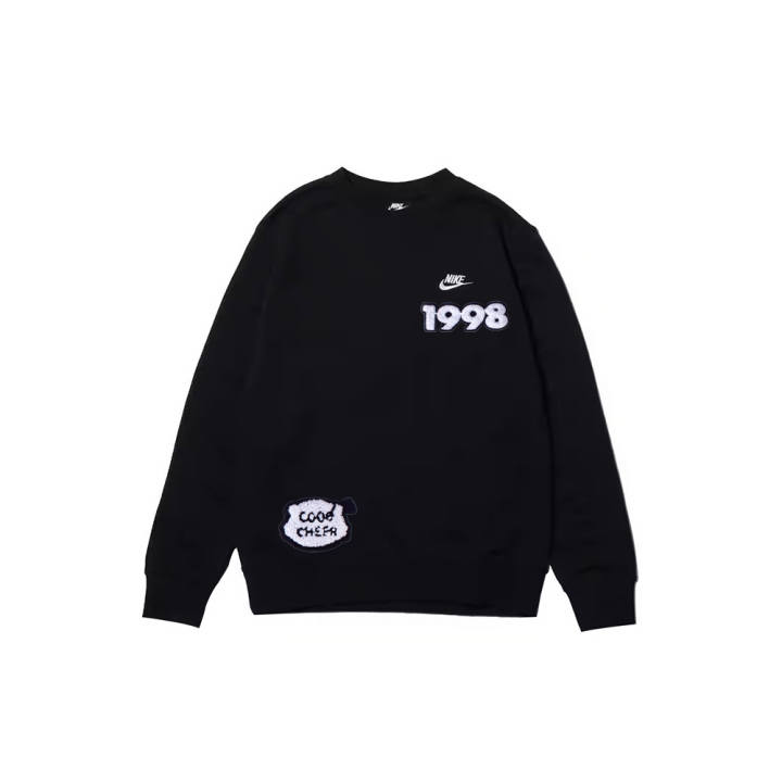Nike Nike Sweatshirts Men's Black Crew Neck Moderate Regular