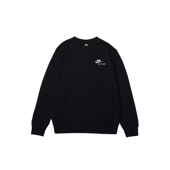 Nike Nike Sweatshirts Men's Black Crew Neck Moderate Regular