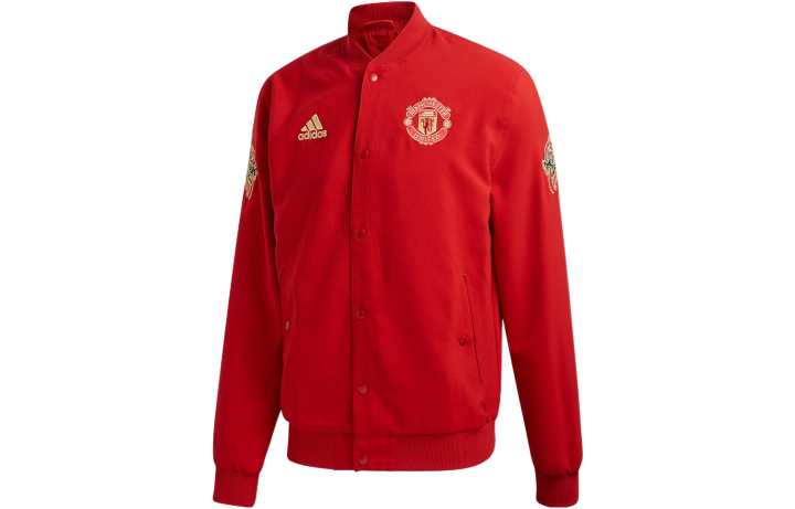 Adidas Adidas MUFC Jackets Men's Red Baseball Collar Moderate Other