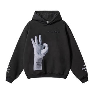 BKCXZICE Sweatshirt Unisex Black