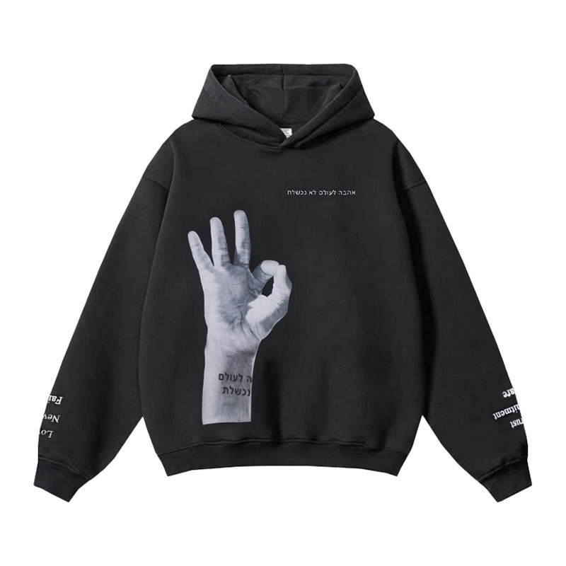 BKCXZICE Sweatshirt Unisex Black