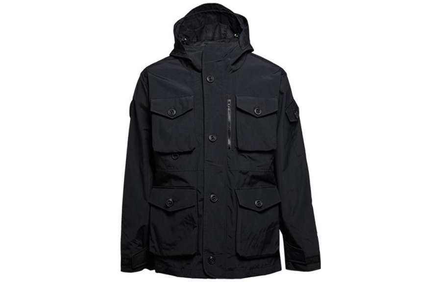 Converse Converse Jackets Men's Black Hooded Moderate Workwear