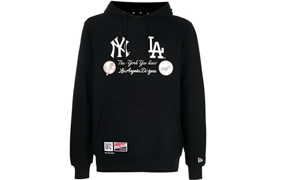 New Era Sweatshirts Men's Black Hooded Moderate Regular