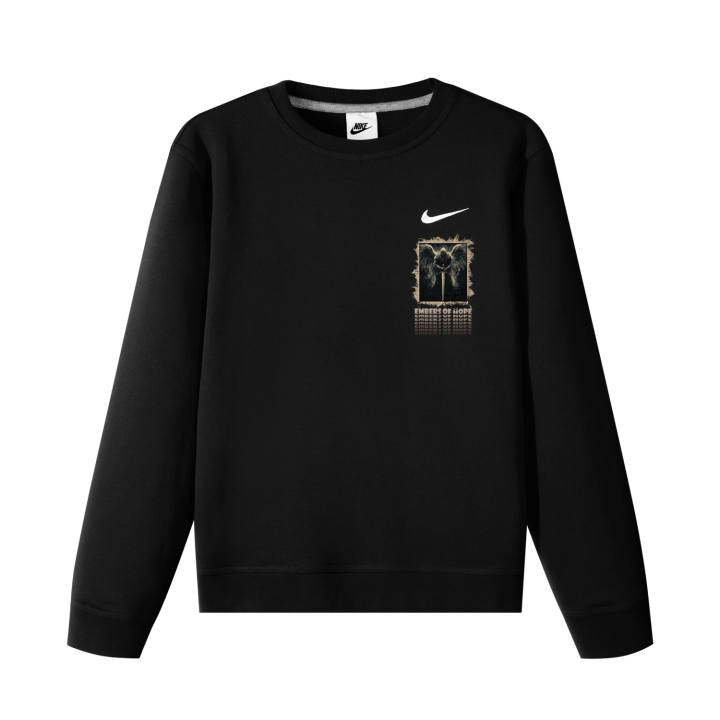 Nike Nike Sweatshirts Unisex Black Crew Neck Moderate Regular
