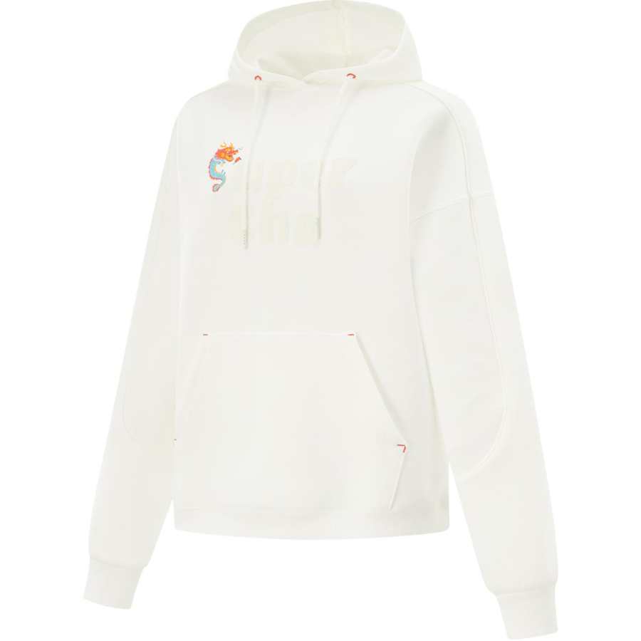 Li-Ning Li Ning Table Tennis Collection Sweatshirts Unisex Ivory Hooded Moderate Regular