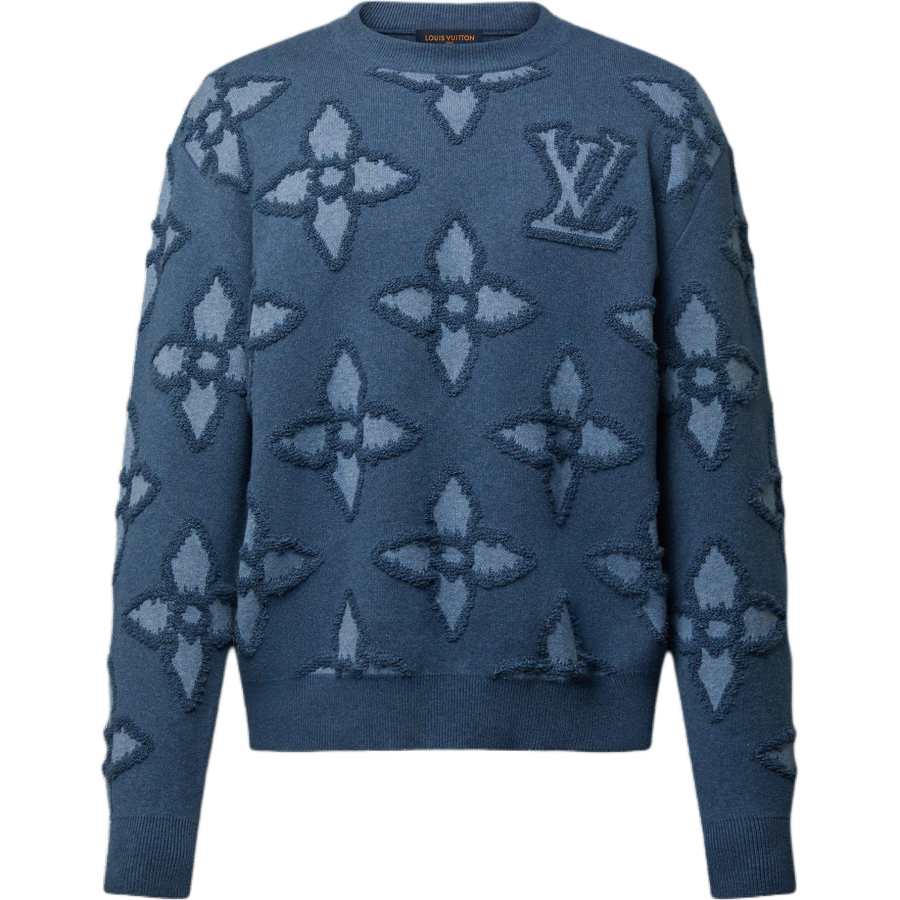 LOUIS VUITTON LOUIS VUITTON Textured Cotton Crewneck