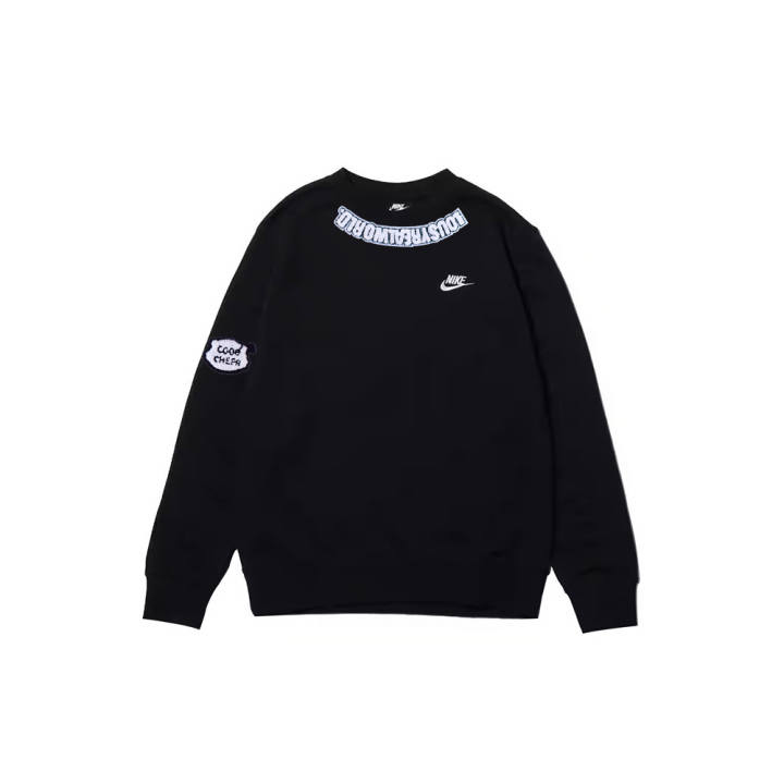 Nike Nike Sweatshirts Men's Black Crew Neck Moderate Regular