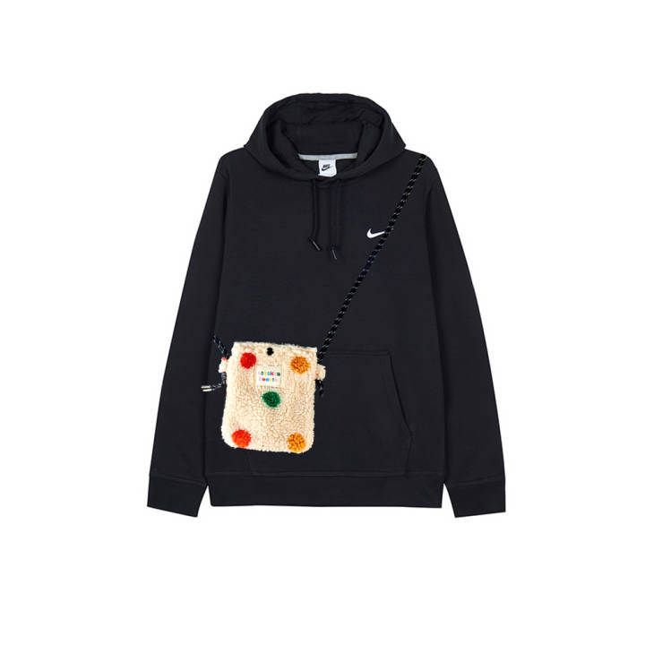 Nike Nike Sweatshirts Men's Black Hooded Moderate Regular