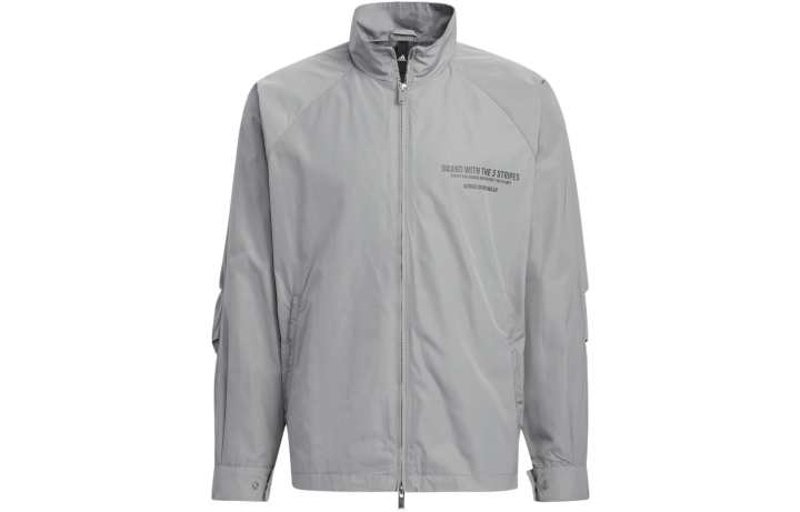 Adidas Adidas Jackets Men's Gray Stand Collar Moderate Other