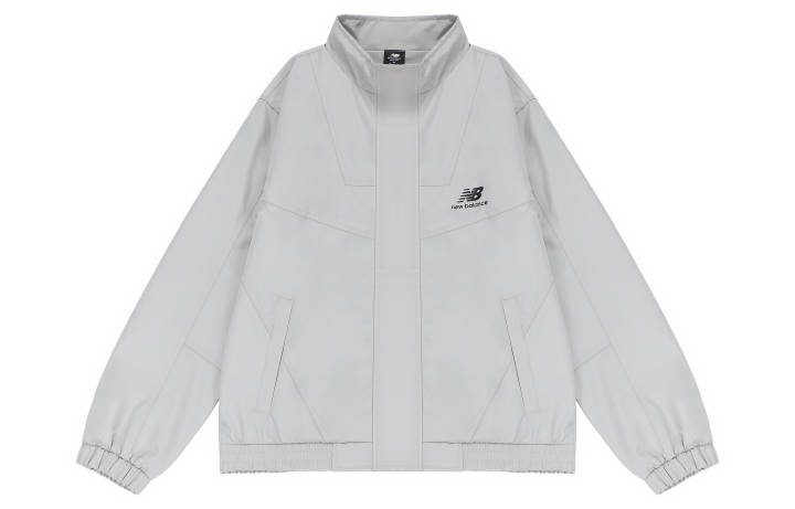 New Balance New Balance Heritage Windrunner Jackets Unisex Gray Stand Collar Moderate Other