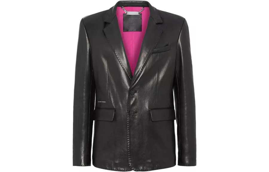 PHILIPP PLEIN 【Best of: PromotionsPrevious Season】single-breasted leather blazer