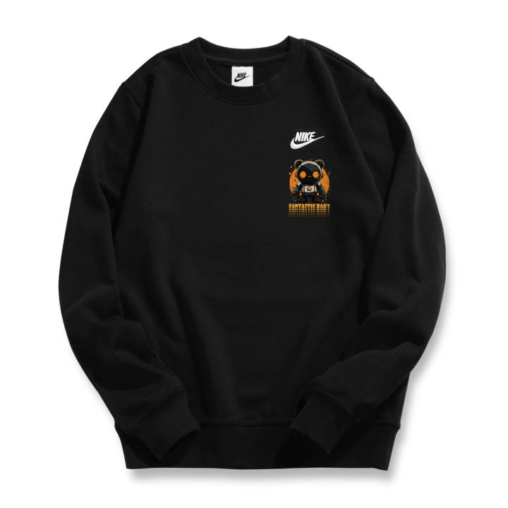 Nike Nike Sweatshirts Unisex Black Crew Neck Moderate Regular