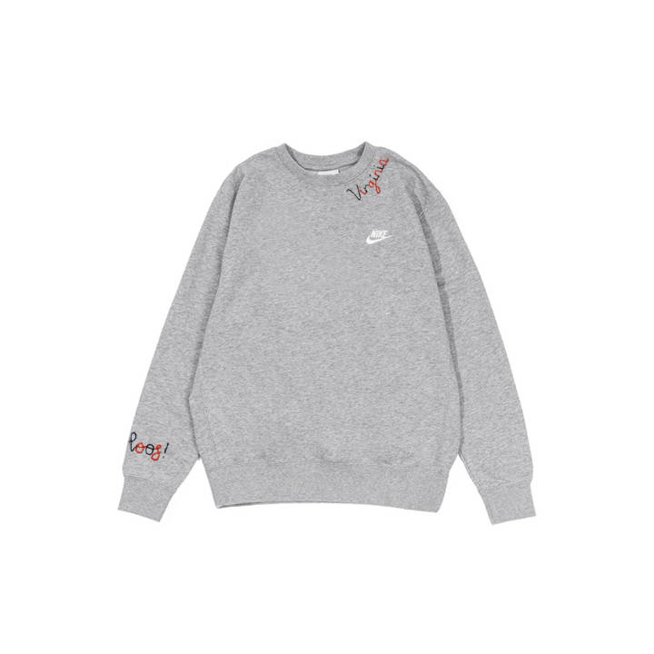 Nike Nike Sweatshirts Men's Gray Crew Neck Moderate Regular