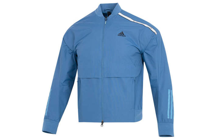 Adidas Adidas Jackets Men's Blue Baseball Collar Moderate Hard Shell