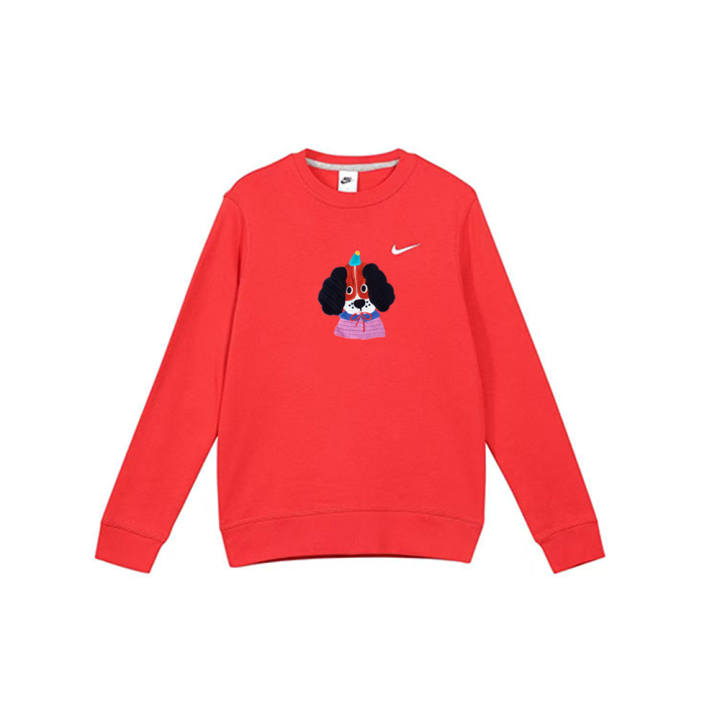 Nike Nike Sweatshirts Unisex Red Crew Neck Moderate Regular