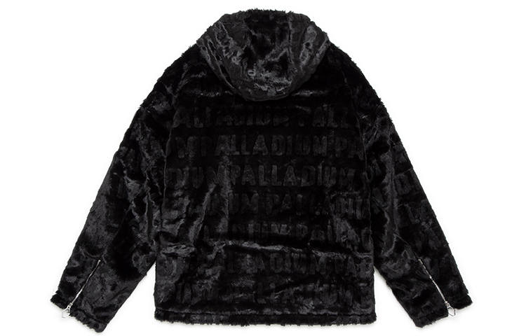 Palladium Jackets Unisex Black Hooded Moderate Straight Fit