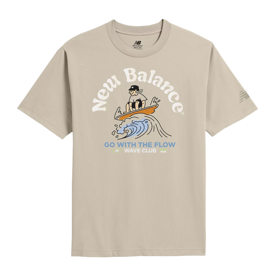 New Balance New Balance SS25 Big Wave T Shirt Men's Brown