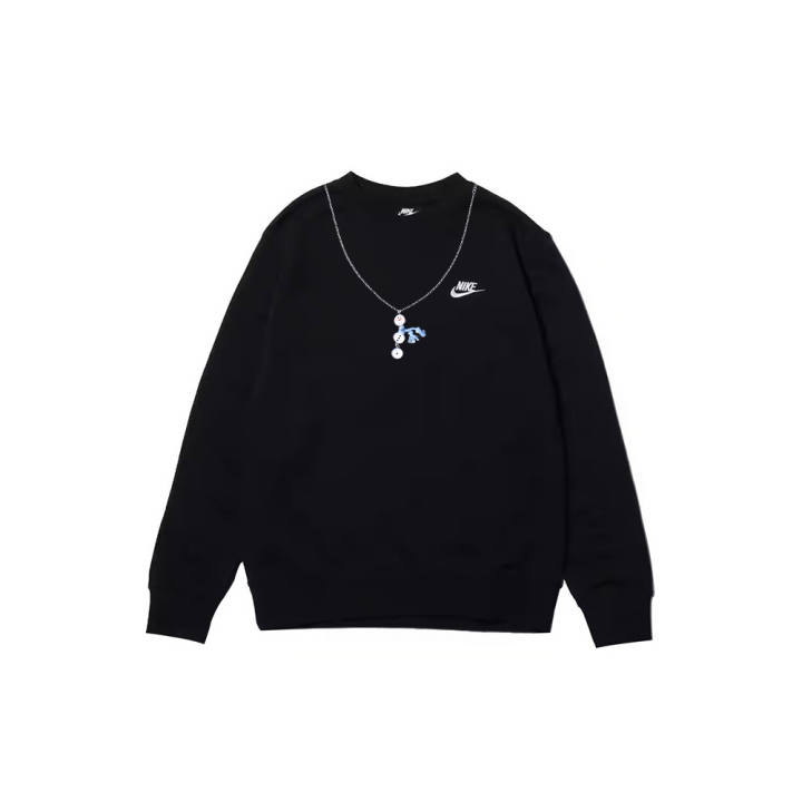 Nike Nike Sweatshirts Men's Black Crew Neck Moderate Regular