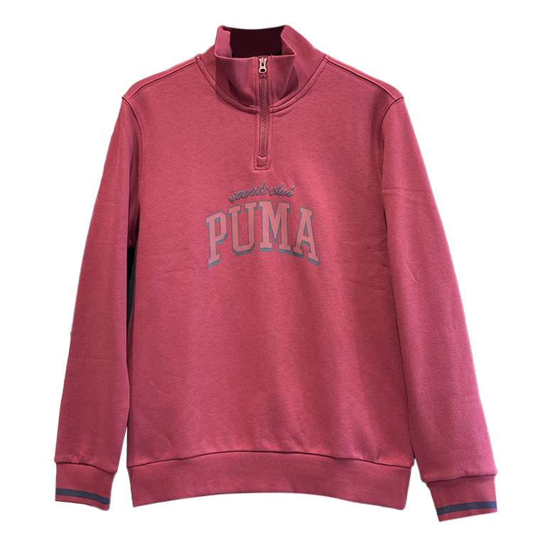 PUMA Sweatshirts Men's Red 15 Stand Collar Moderate Other