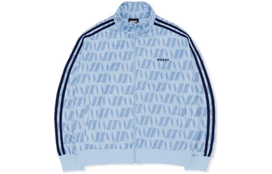 Nerdy Nerdy Jackets Unisex Blue Stand Collar Moderate Other