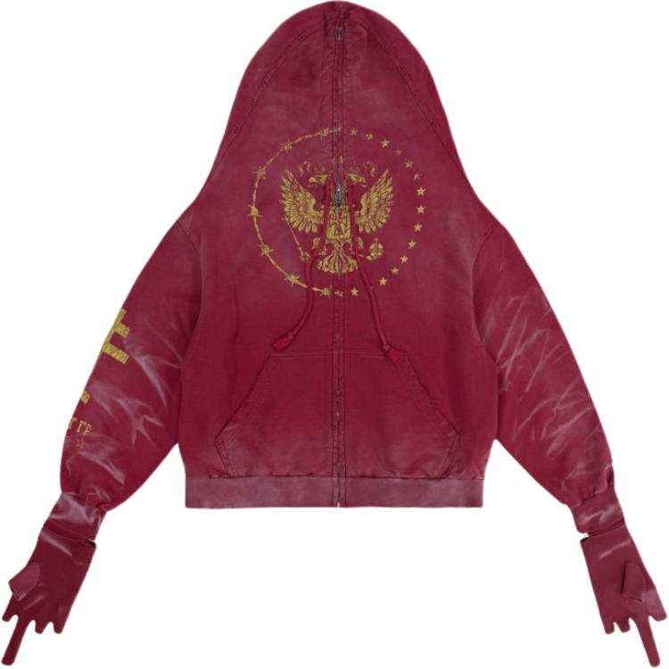 GRAILZ Sweatshirts Unisex Red Hooded Moderate