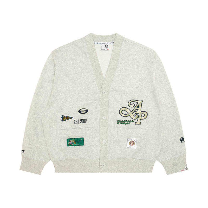 Aape Aape logo-appliqué cardigan