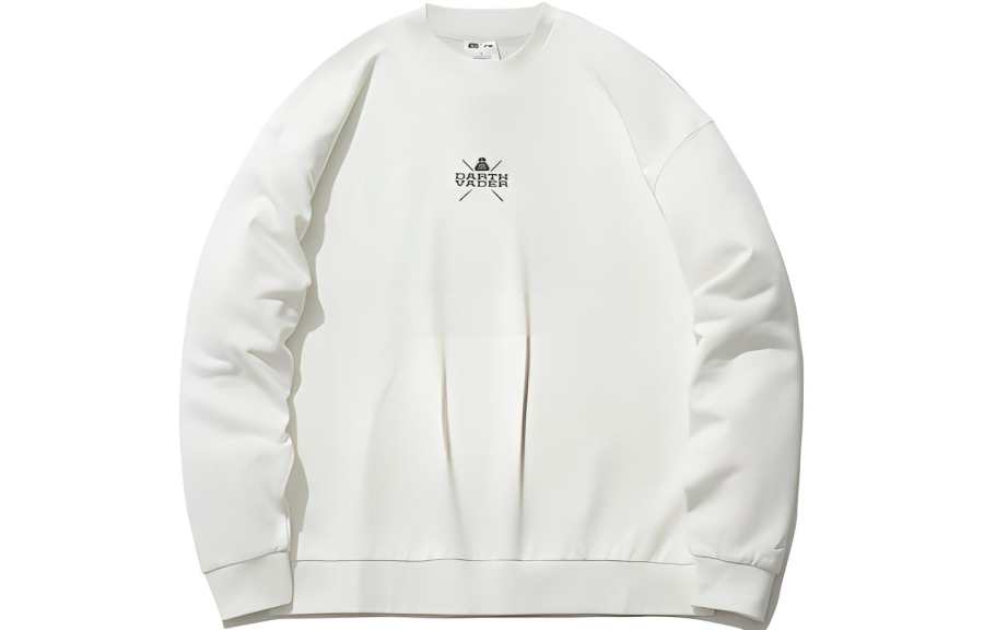 Li-Ning Li Ning Sweatshirts Men's Ivory Crew Neck Moderate Regular