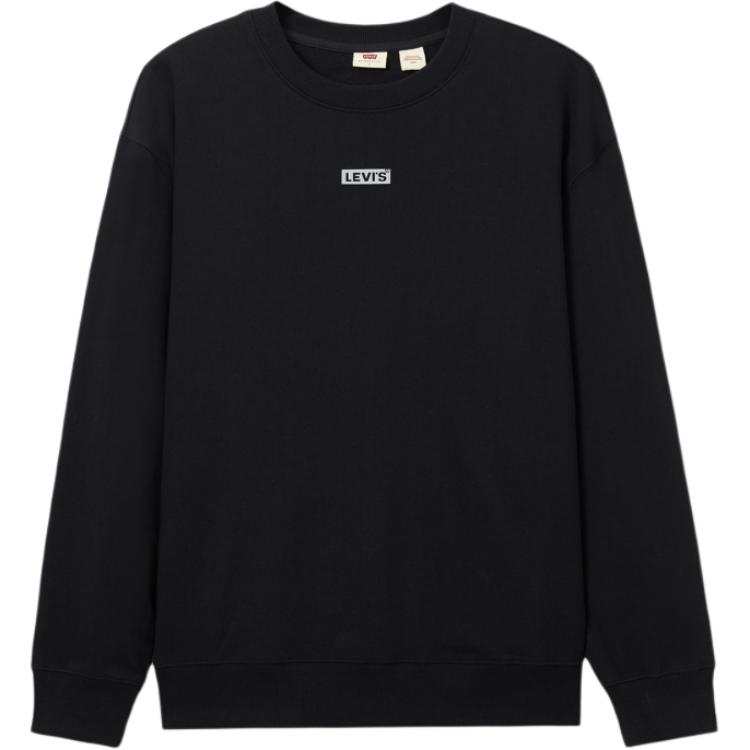 Levis Levis Sweatshirts Men's Black Crew Neck Moderate Regular