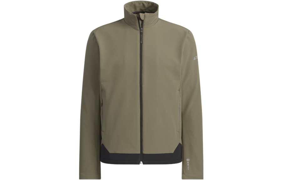 Adidas Adidas Jackets Unisex Strata Olive Green Stand Collar Moderate Other