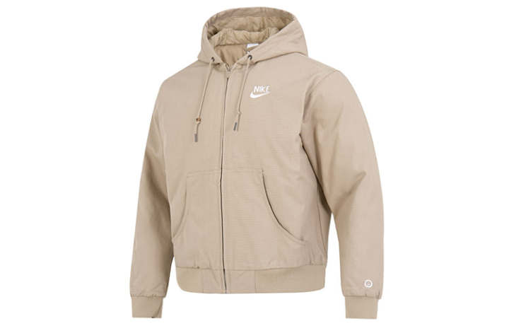Nike Nike Jackets Men's Khaki Hooded Non Detachable Moderate