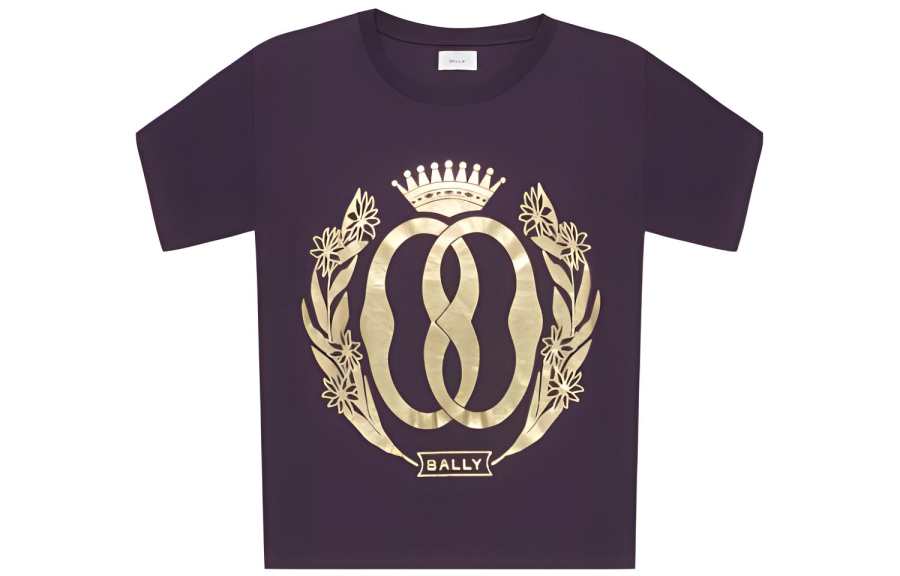 BALLY 【Zoomed ImageryBest of: PromotionsPrevious Season】foiled logo-print cotton T-shirt