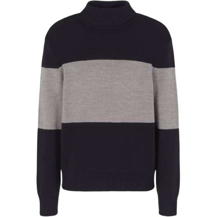 ARMANI EXCHANGE ARMANI EXCHANGEAE FW24 Knitwear Men's Deep Sea Blue/Floating Wood Color