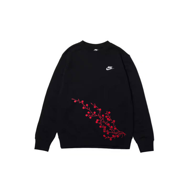 Nike Nike Sweatshirts Men's Black Crew Neck Moderate Regular