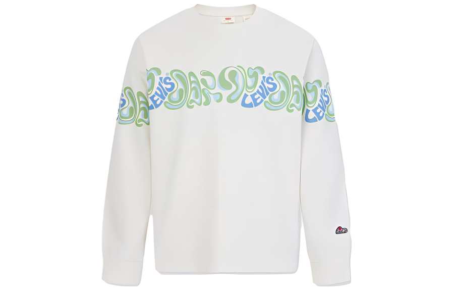 Levis Levis Sweatshirts Men's Ecru Crew Neck Moderate Other