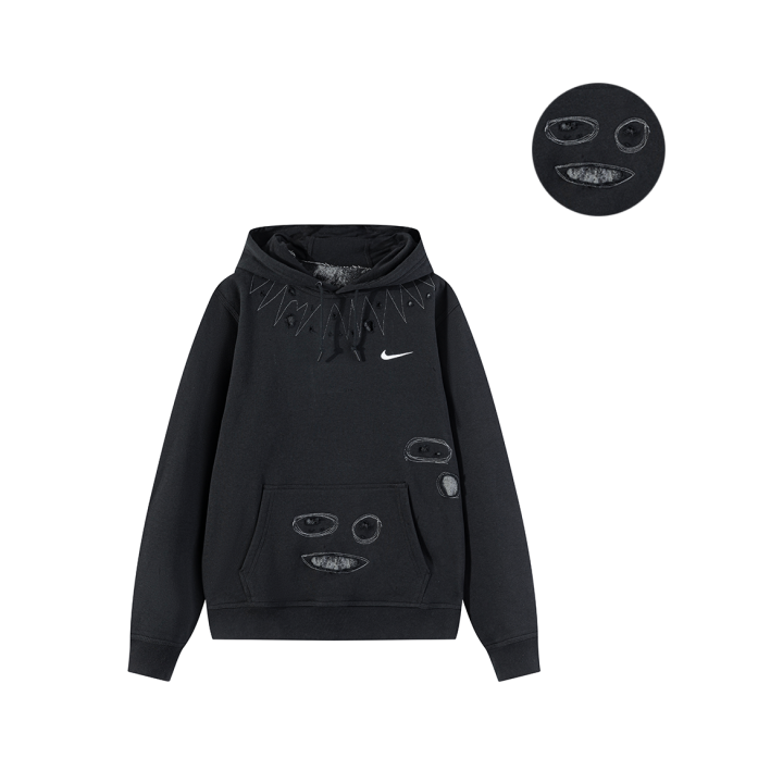 Nike Nike Sweatshirts Unisex Black Hooded Thickened Regular