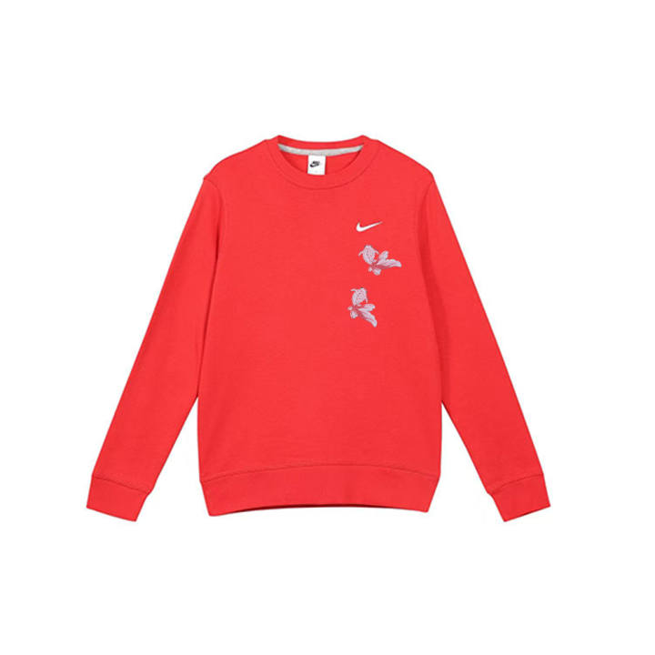 Nike Nike Sweatshirts Unisex Red Crew Neck Moderate