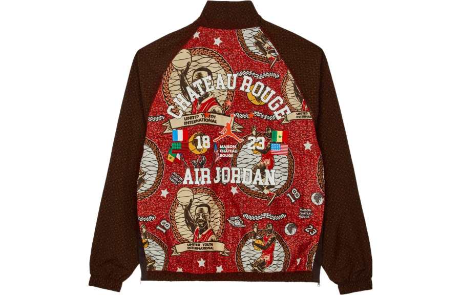 Jordan Jordan X Maison Chateau Rouge Collaboration Jackets Men's Light Yellow Umber Stand Collar Moderate Other