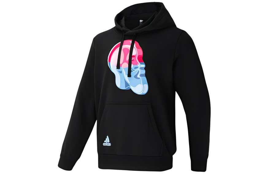 Adidas Adidas Sweatshirts Men's Black Hooded Moderate Regular