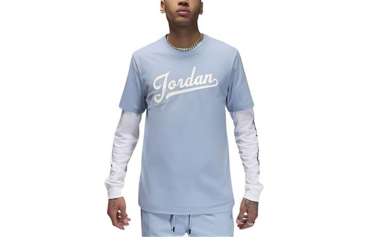 Jordan Jordan Flight MVP T Shirt Men's Blue Gray