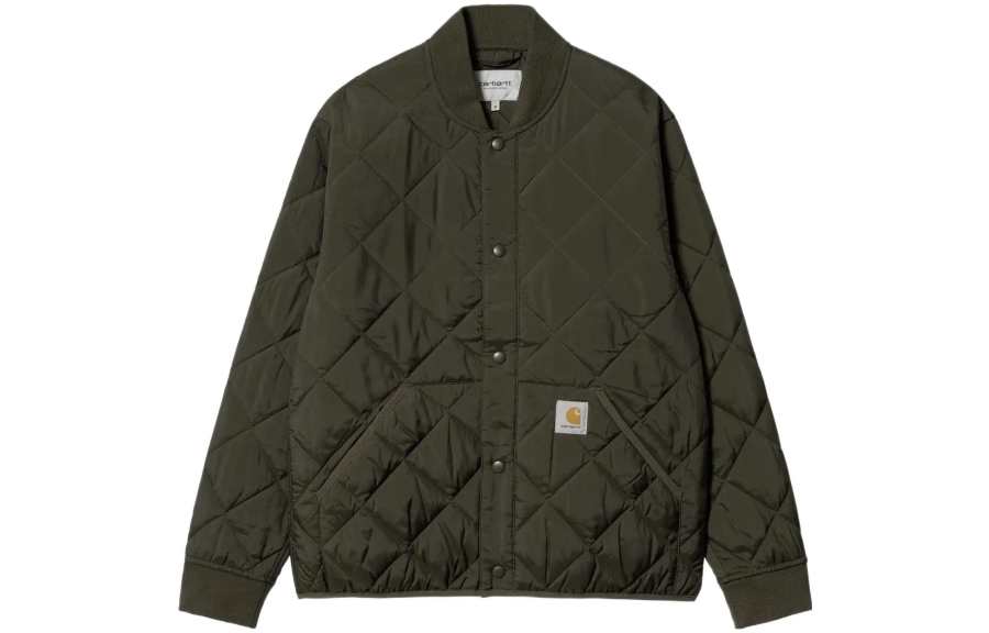 Carhartt WIP Jackets Men's Green Baseball Collar Moderate Other