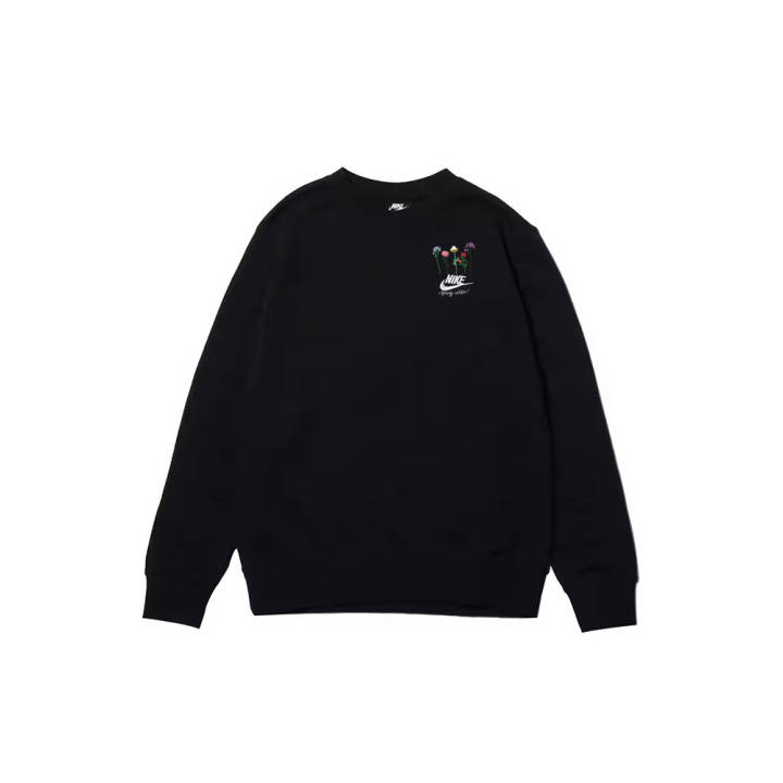 Nike Nike Sweatshirts Men's Black Crew Neck Moderate Regular