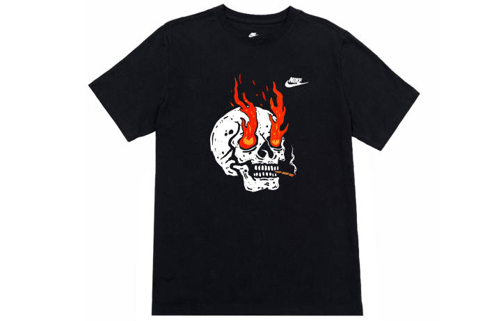 Nike Nike T Shirts Unisex Black Crew Neck Moderate Straight Fit