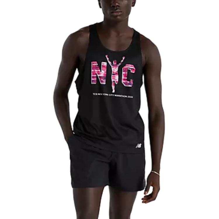 New Balance New Balance NYC Marathon FW24 Tank Top Men's Black