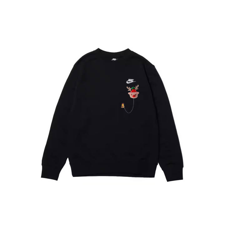 Nike Nike Sweatshirts Men's Black Crew Neck Moderate