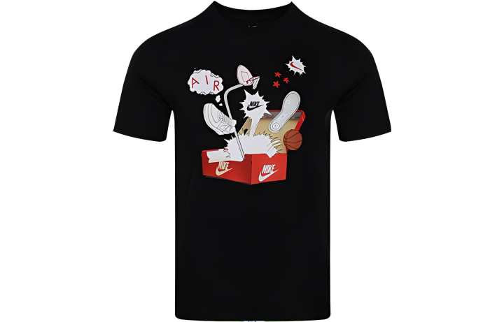Nike Nike T Shirts Men's Black Crew Neck Moderate