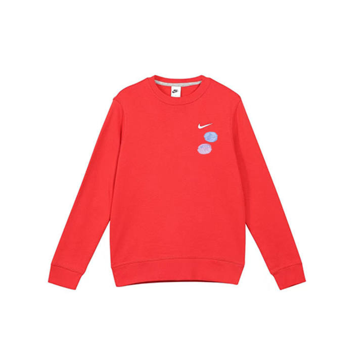 Nike Nike Sweatshirts Unisex Red Crew Neck Moderate Regular