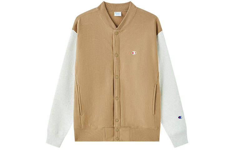 Champion FW22 Reverse Weave Collection, Casual Loose Fit Sports Thickened Fleece Lined Open Collar Jacket Japan Version
