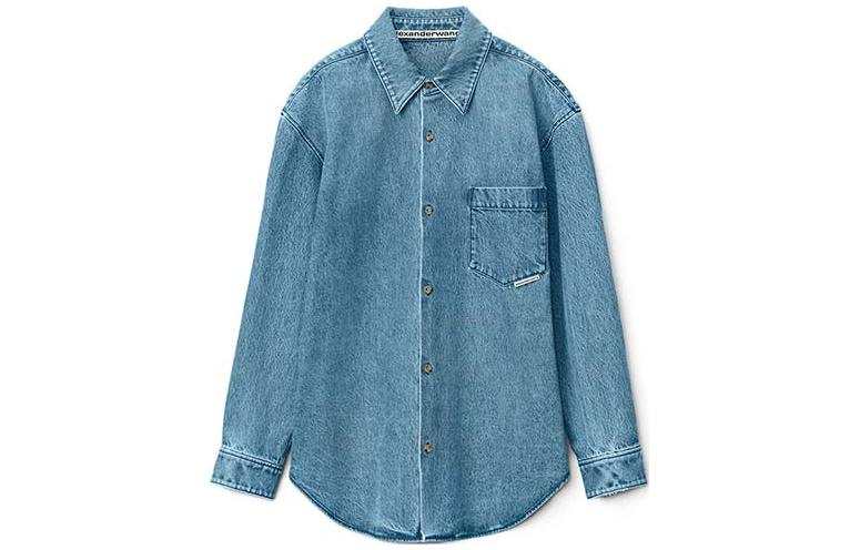Alexander Wang Jackets Unisex Blue Lapel Moderate Other