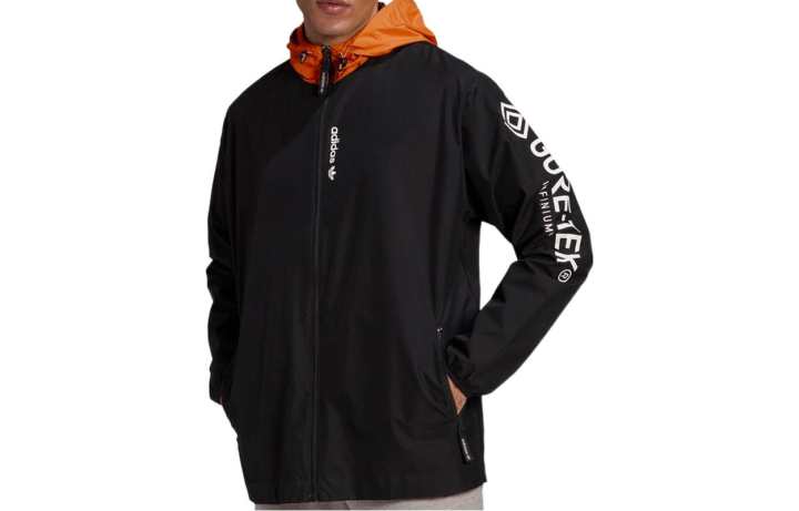 Adidas Adidas Jackets Men's Black Hooded Moderate Straight Fit