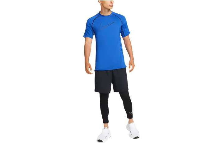 Nike Nike T Shirts Men's Blue Crew Neck Moderate Straight Fit